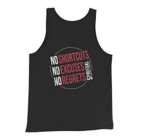 No Regrets Tank Back Print