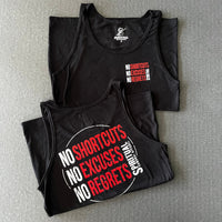 No Regrets Tank Back Print